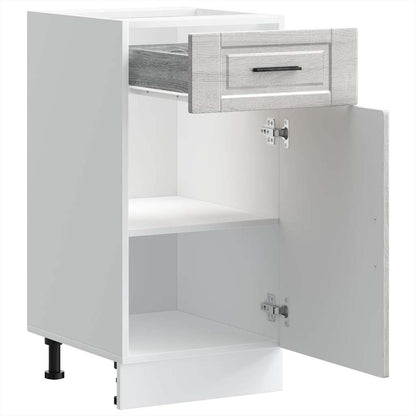 Kitchen Base Cabinet Porto Grey Sonoma Engineered Wood