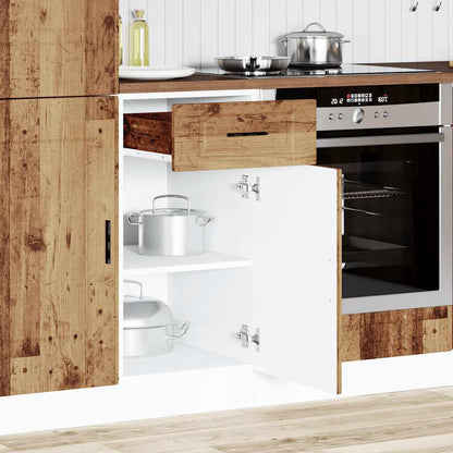Kitchen Base Cabinet "Porto" Old Wood Engineered Wood