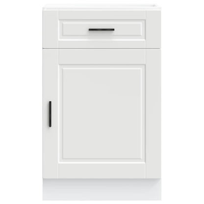 Kitchen Base Cabinet "Porto" White Engineered Wood