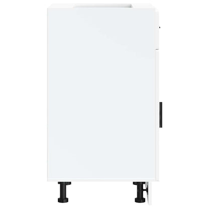 Kitchen Base Cabinet Porto White Engineered Wood