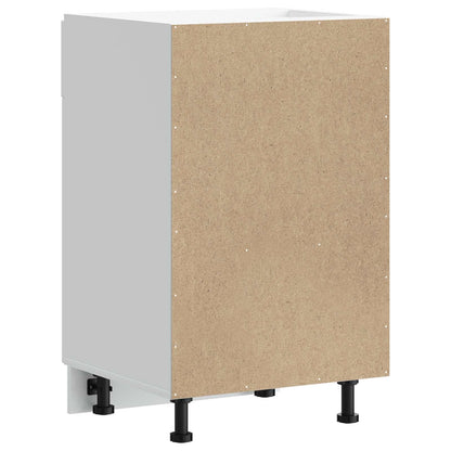 Kitchen Base Cabinet "Porto" White Engineered Wood