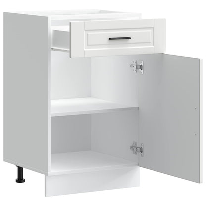 Kitchen Base Cabinet "Porto" White Engineered Wood