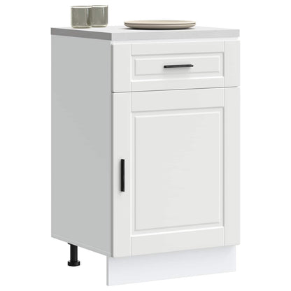Kitchen Base Cabinet "Porto" White Engineered Wood
