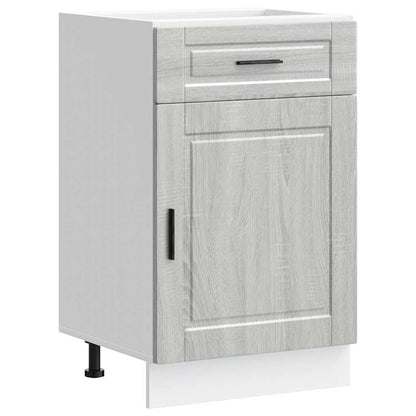Kitchen Base Cabinet Porto Grey Sonoma Engineered Wood