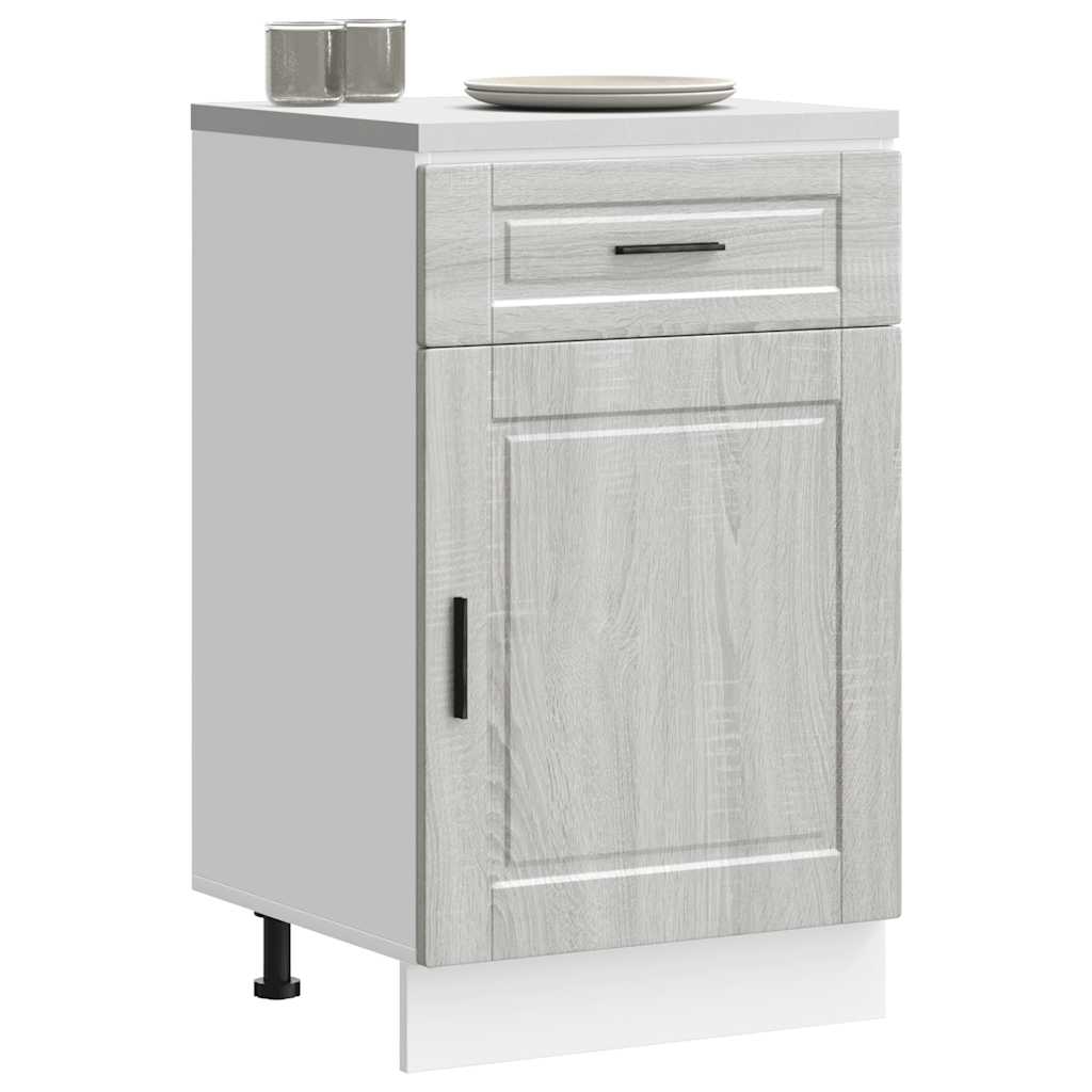 Kitchen Base Cabinet Porto Grey Sonoma Engineered Wood