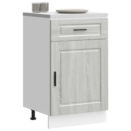 Kitchen Base Cabinet Porto Grey Sonoma Engineered Wood