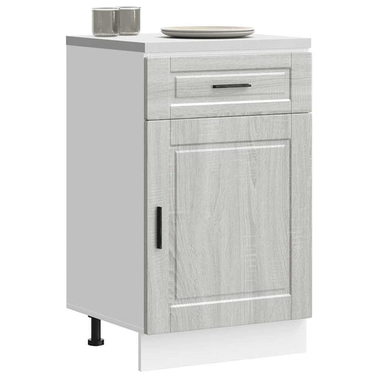 Kitchen Base Cabinet Porto Grey Sonoma Engineered Wood
