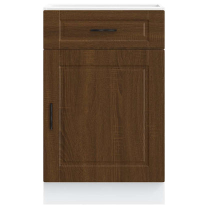 Kitchen Base Cabinet Porto Brown Oak Engineered Wood