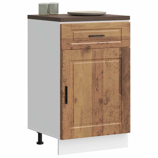Kitchen Base Cabinet "Porto" Old Wood Engineered Wood
