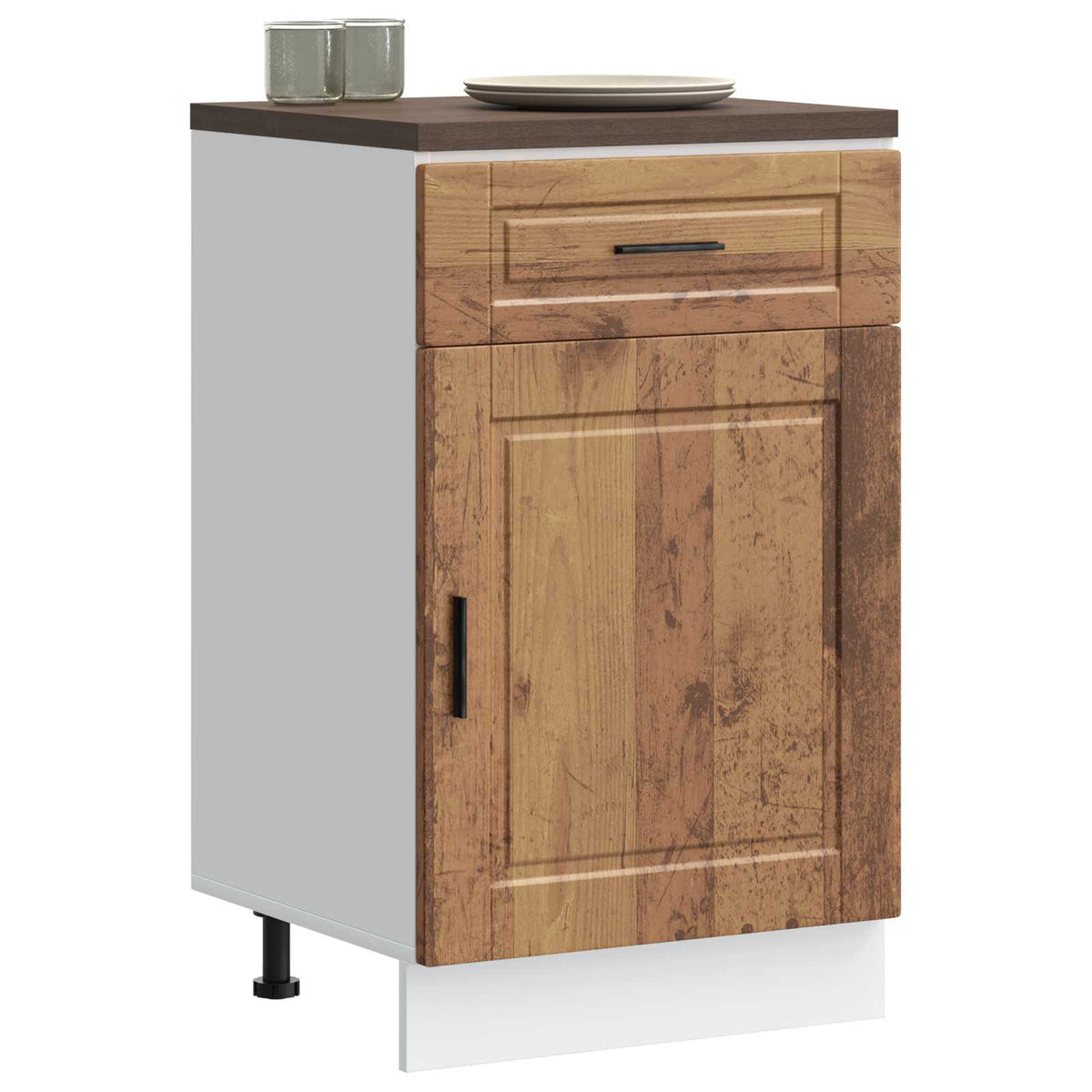 Kitchen Base Cabinet "Porto" Old Wood Engineered Wood