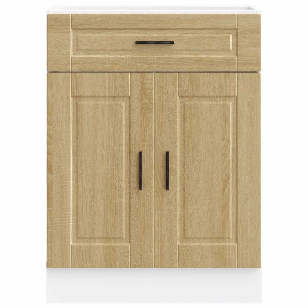 Kitchen Base Cabinet "Porto" Sonoma Oak Engineered Wood
