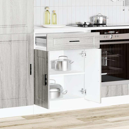 Kitchen Base Cabinet "Porto" Grey Sonoma Engineered Wood