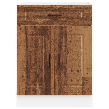Kitchen Base Cabinet "Porto" Old Wood Engineered Wood