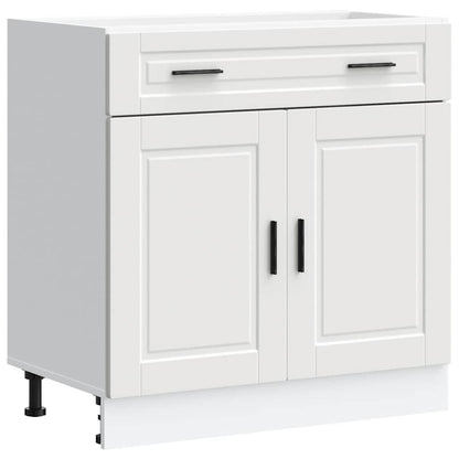 Kitchen Base Cabinet "Porto" White Engineered Wood