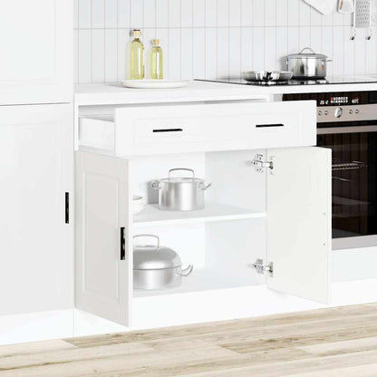 Kitchen Base Cabinet "Porto" White Engineered Wood