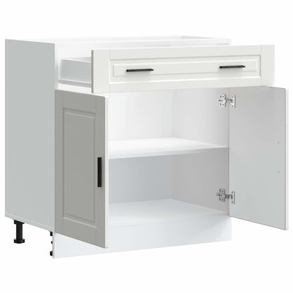 Kitchen Base Cabinet "Porto" White Engineered Wood