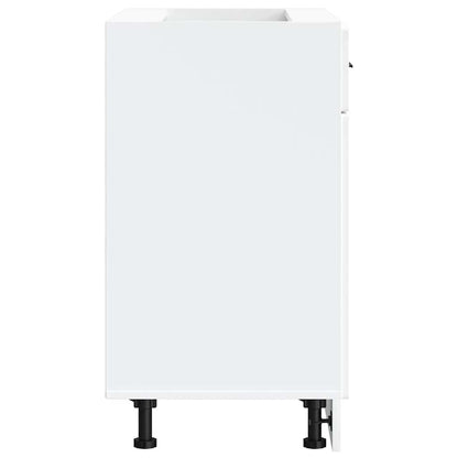 Kitchen Base Cabinet "Porto" White Engineered Wood