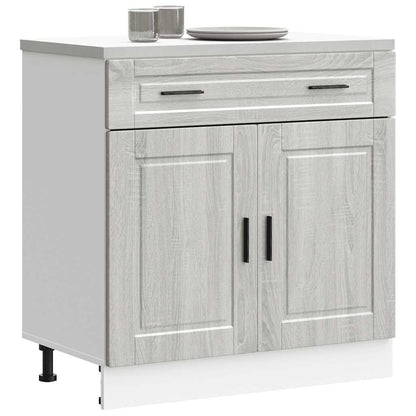 Kitchen Base Cabinet "Porto" Grey Sonoma Engineered Wood
