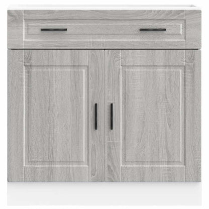 Kitchen Base Cabinet "Porto" Grey Sonoma Engineered Wood