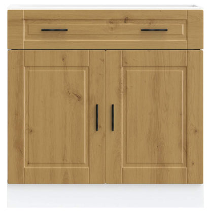 Kitchen Base Cabinet "Porto" Artisan Oak Engineered Wood