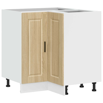 Kitchen Corner Base Cabinet "Porto" Sonoma Oak Engineered Wood