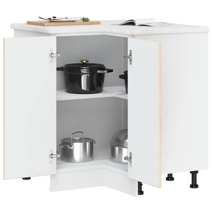Kitchen Corner Base Cabinet "Porto" Sonoma Oak Engineered Wood