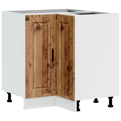 Kitchen Corner Base Cabinet "Porto" Old Wood Engineered Wood