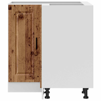 Kitchen Corner Base Cabinet "Porto" Old Wood Engineered Wood