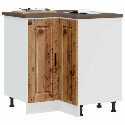 Kitchen Corner Base Cabinet "Porto" Old Wood Engineered Wood