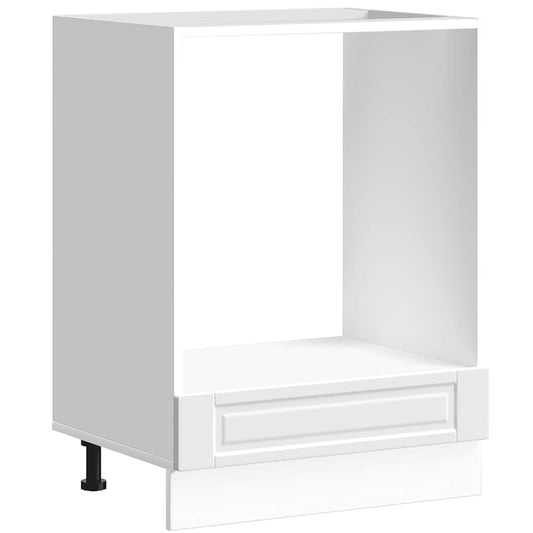 Oven Cabinet "Porto" White Engineered Wood
