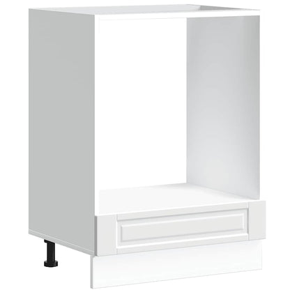Oven Cabinet "Porto" White Engineered Wood