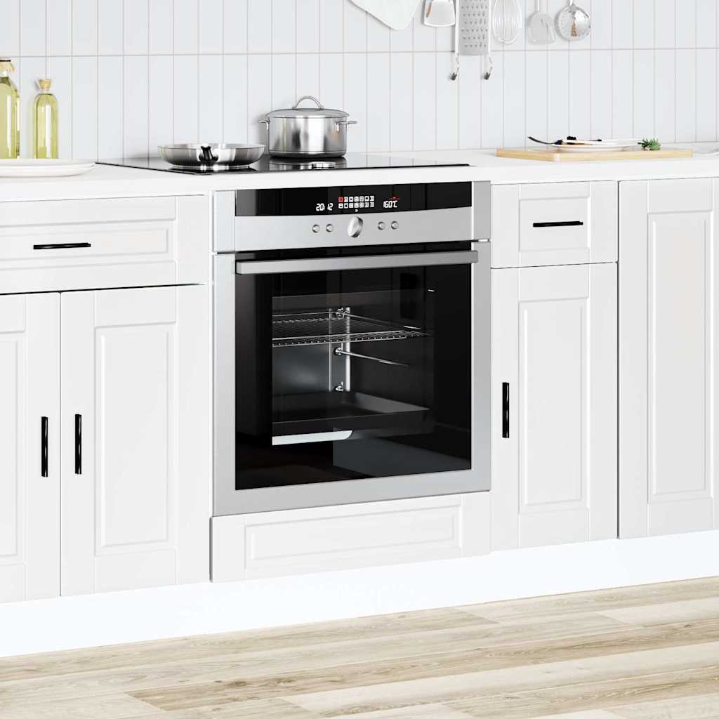 Oven Cabinet "Porto" White Engineered Wood