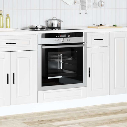Oven Cabinet "Porto" White Engineered Wood