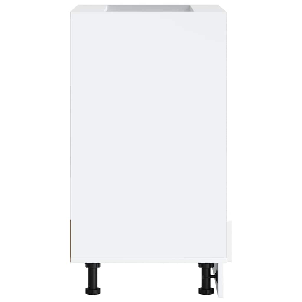 Oven Cabinet "Porto" White Engineered Wood
