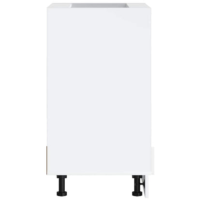 Oven Cabinet "Porto" White Engineered Wood
