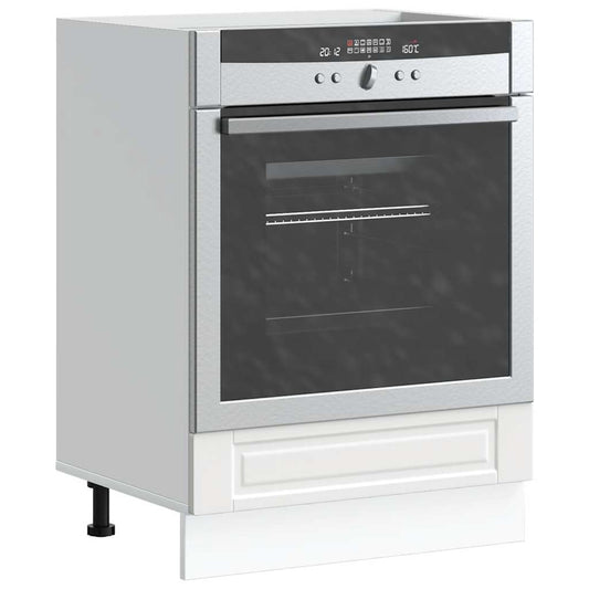 Oven Cabinet "Porto" White Engineered Wood