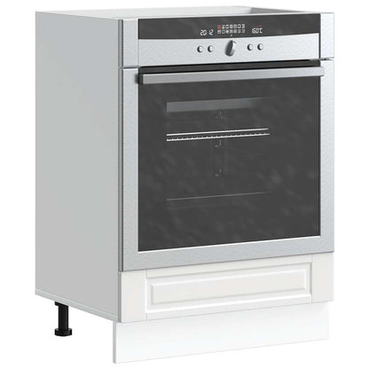 Oven Cabinet "Porto" White Engineered Wood