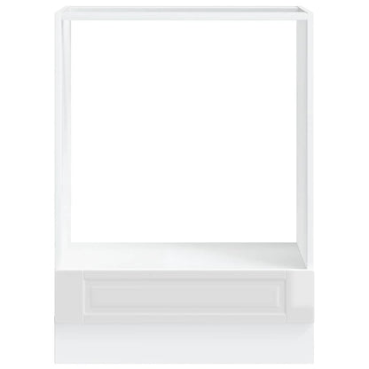 Oven Cabinet Porto High Gloss White Engineered Wood