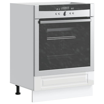 Oven Cabinet "Porto" High Gloss White Engineered Wood