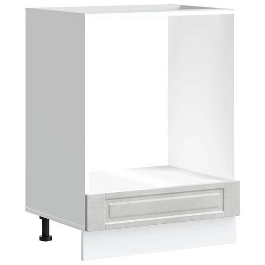 Oven Cabinet "Porto" Concrete Grey Engineered Wood