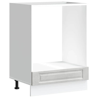 Oven Cabinet "Porto" Concrete Grey Engineered Wood