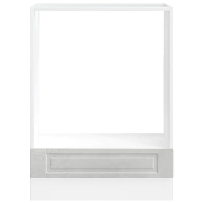 Oven Cabinet Porto Concrete Grey Engineered Wood