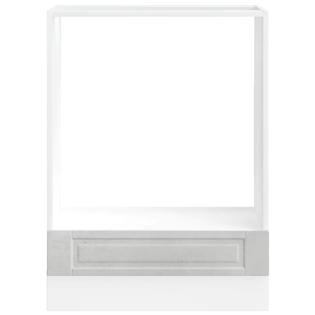 Oven Cabinet "Porto" Concrete Grey Engineered Wood