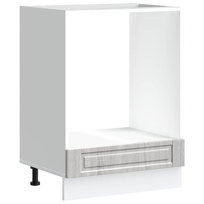 Oven Cabinet "Porto" Grey Sonoma Engineered Wood