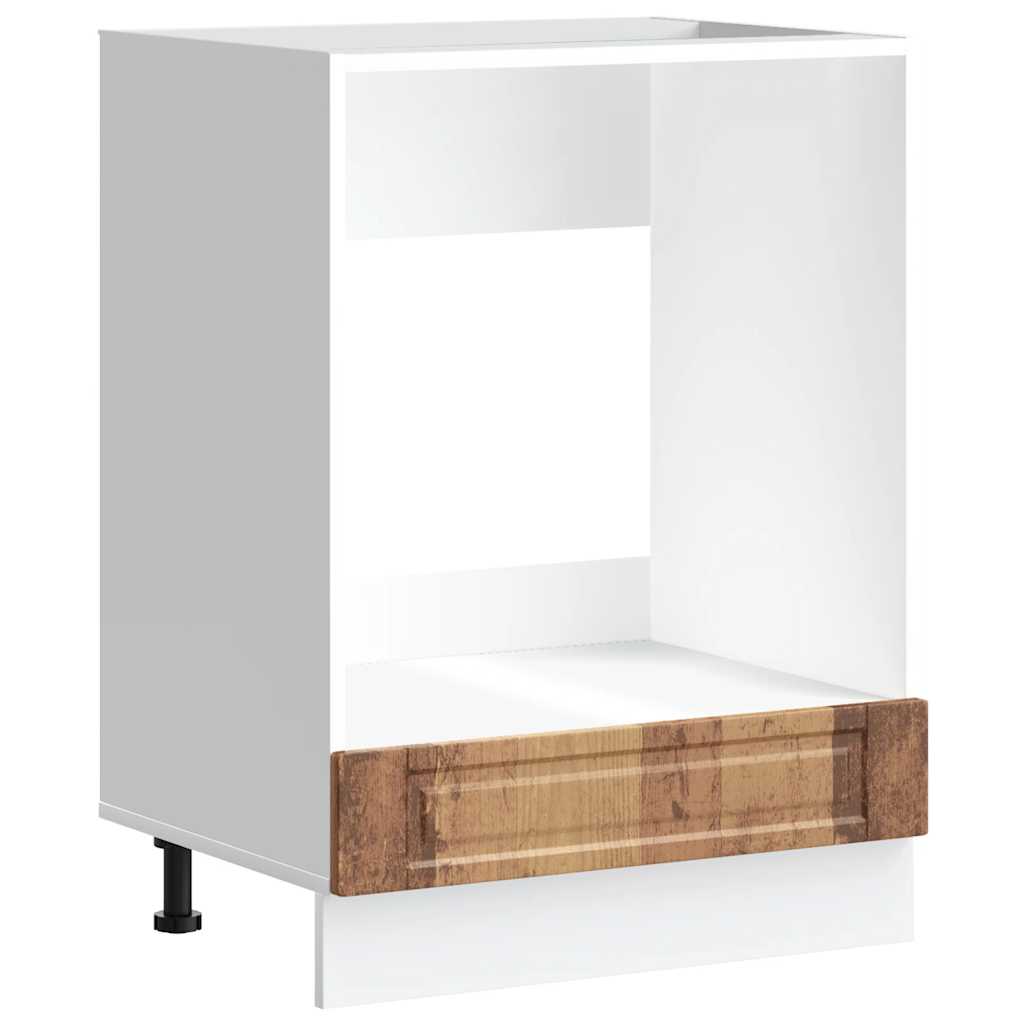 Oven Cabinet Porto Old Wood Engineered Wood