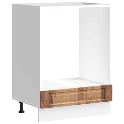 Oven Cabinet Porto Old Wood Engineered Wood
