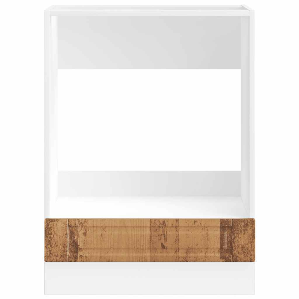 Oven Cabinet Porto Old Wood Engineered Wood