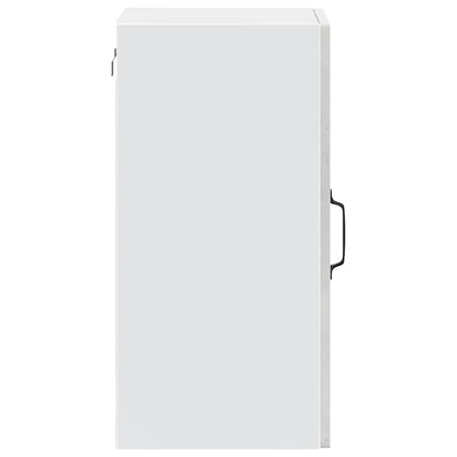 Kitchen Wall Cabinet with Glass Door Porto Concrete Grey