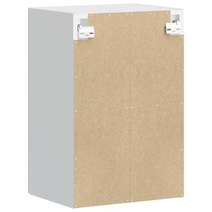 Kitchen Wall Cabinet with Glass Door Porto Concrete Grey