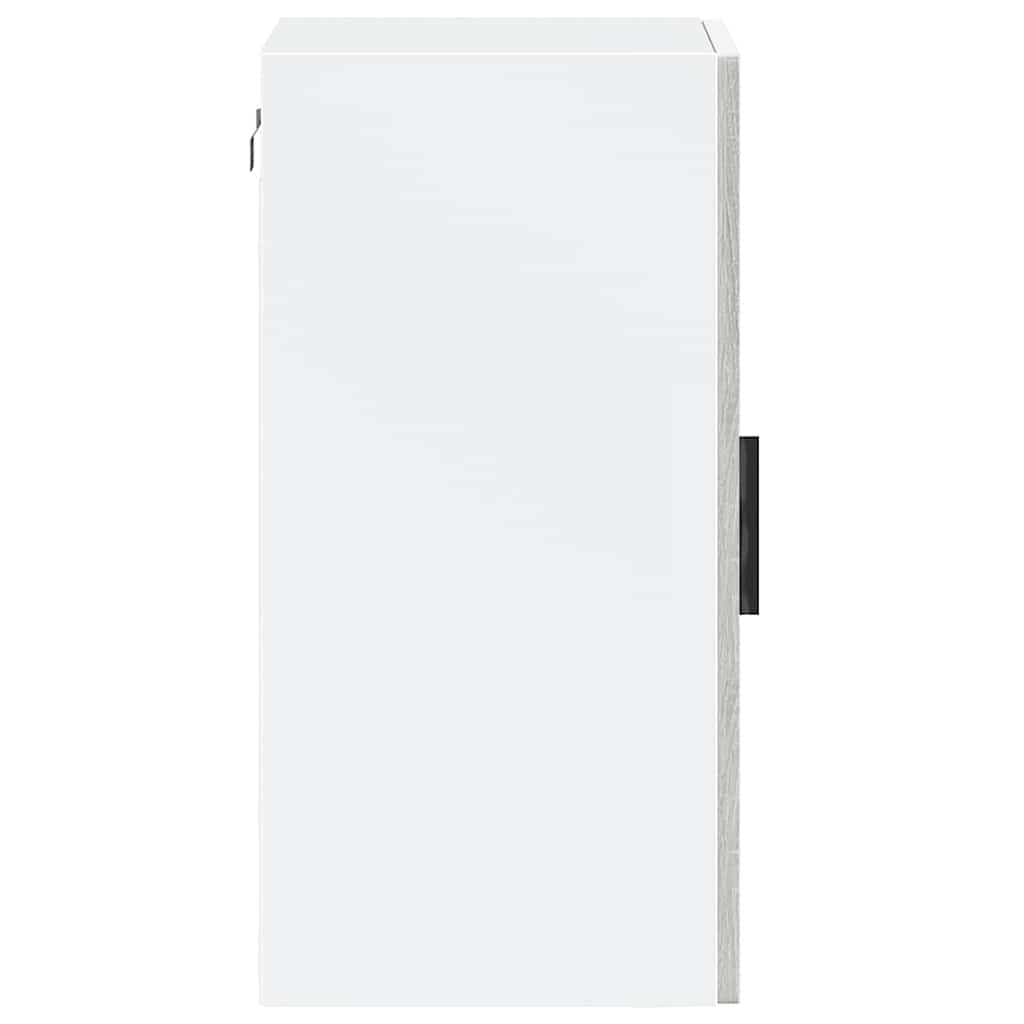 Kitchen Wall Cabinet with Glass Door Porto Grey Sonoma